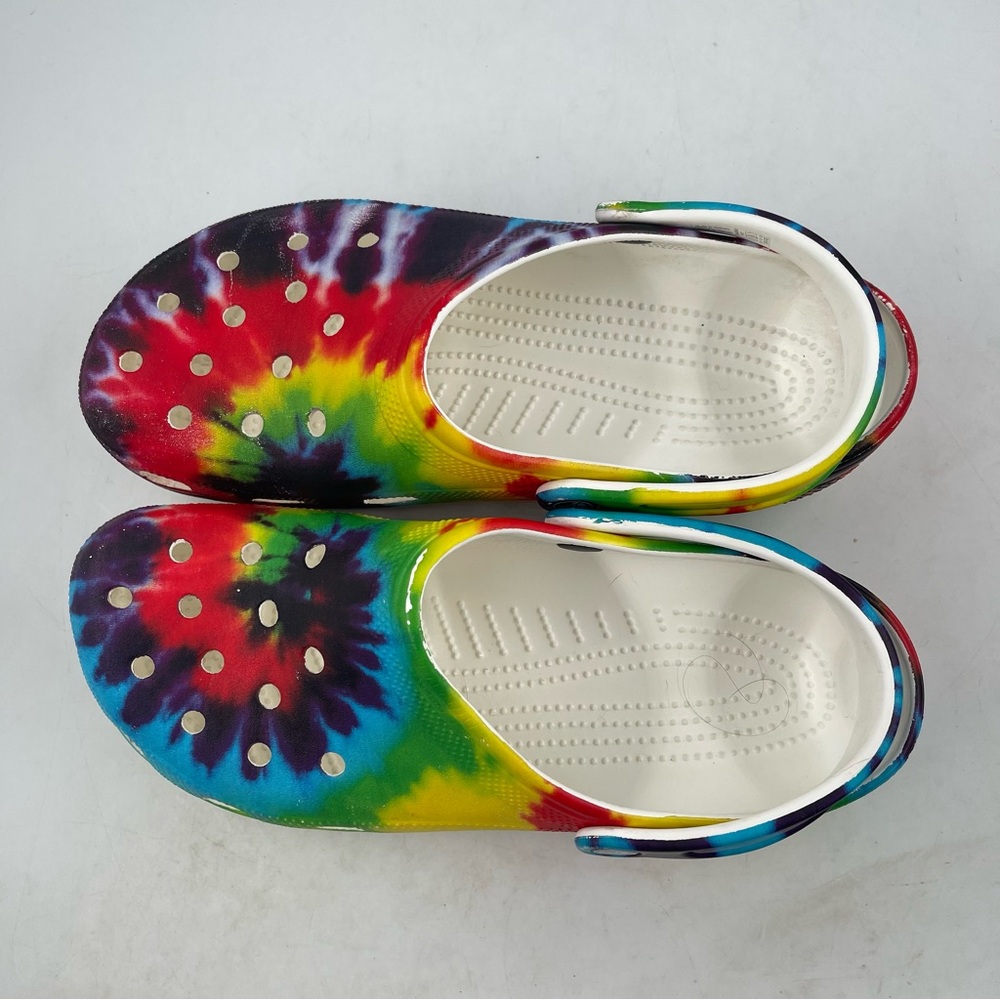 Crocs Men’s Classic Tie Dye Classic Slip-On Clog Mule Shoe - Size 11 Men’s - Picture 5 of 11